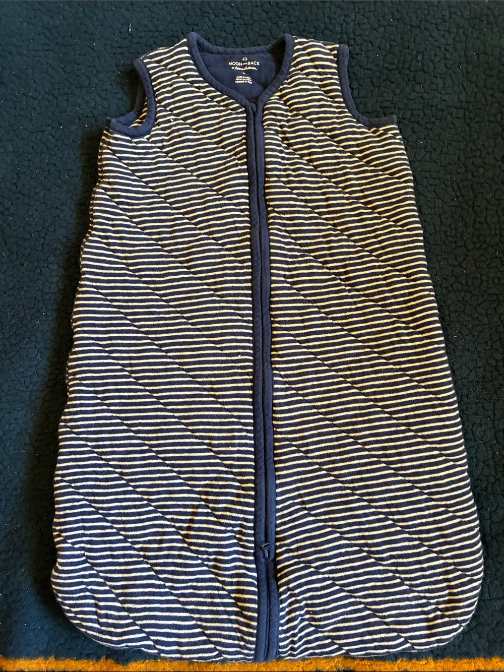 Moon and back by Hanna andersson Striped Navy and White Sleep Sack